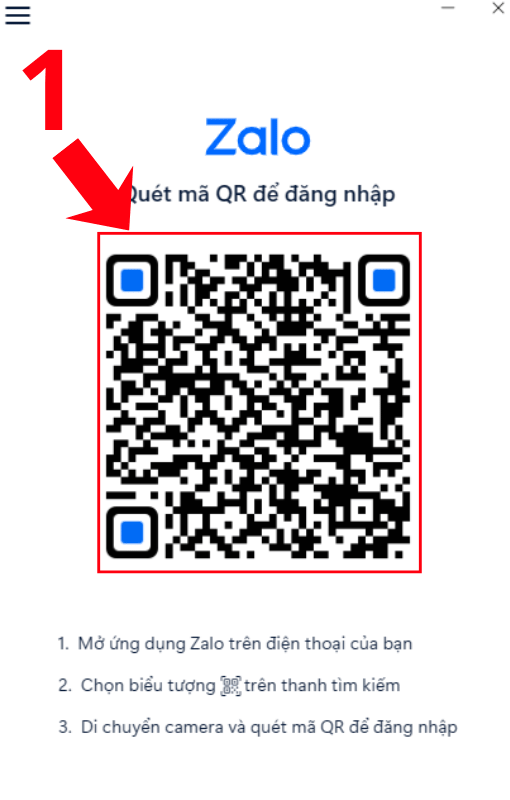 Di chuyển camera điện thoại để quét mã QR