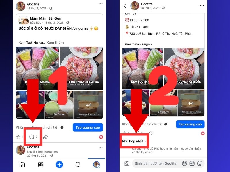Cách Xem Tất Cả Bình Luận Trên Fanpage Bằng Điện thoại