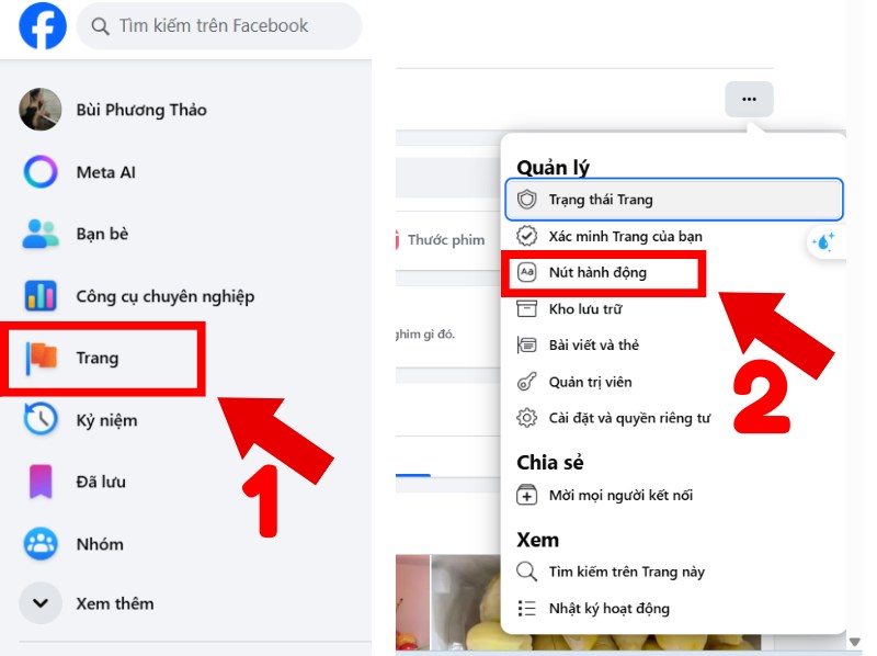 Cách cài đặt nút like trên fanpage máy tính