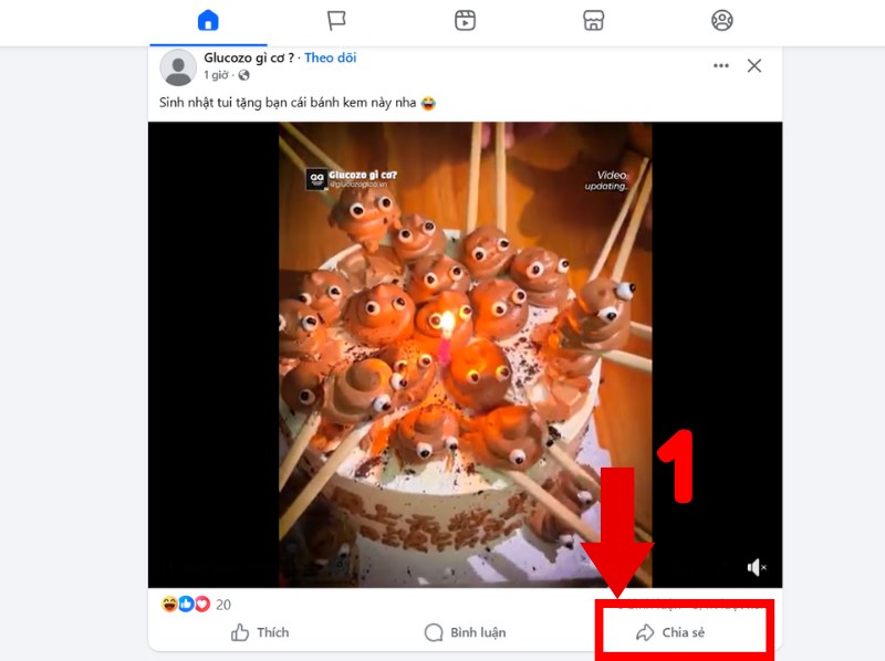 Chọn chia sẻ video bạn muốn tăng view