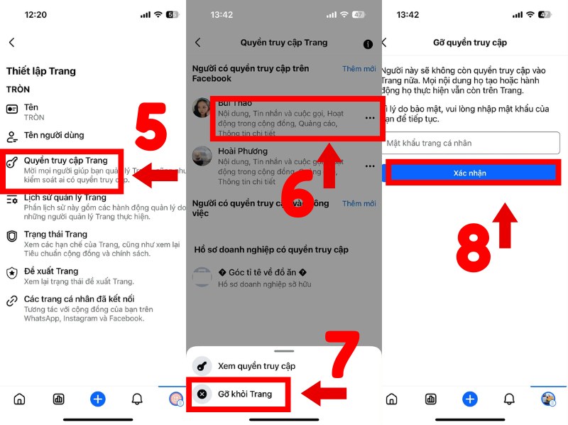 Cách thoát quản trị viên fanpage bằng điện thoại