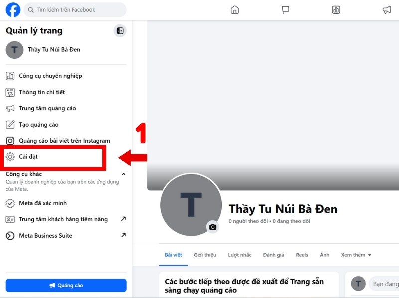 Cách xóa Fanpage Facebook bằng máy tính