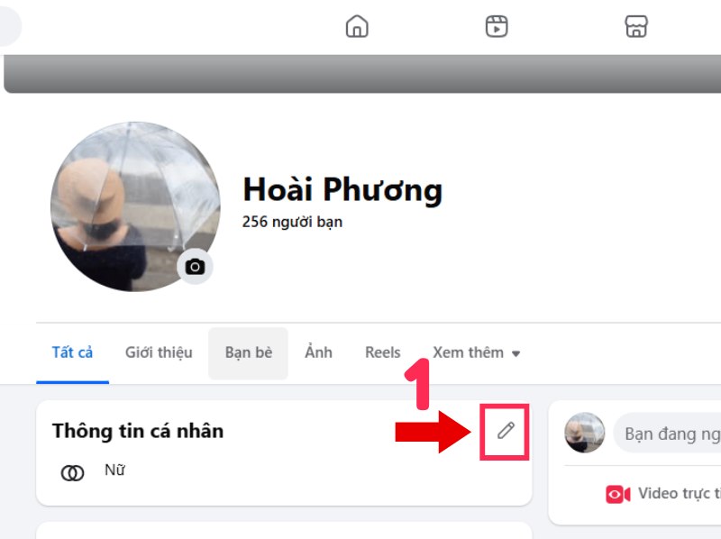 Chỉnh sửa thông tin cá nhân