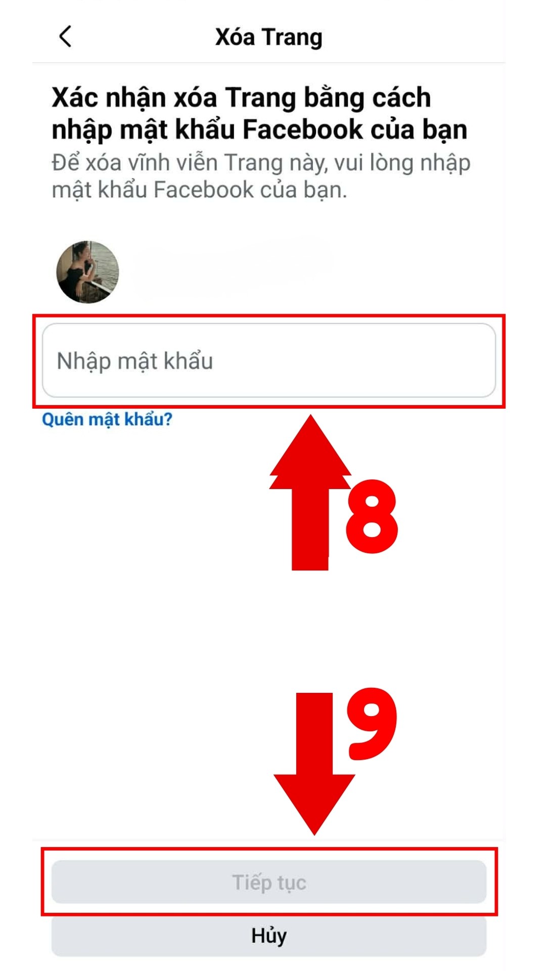 Nhập mật khẩu