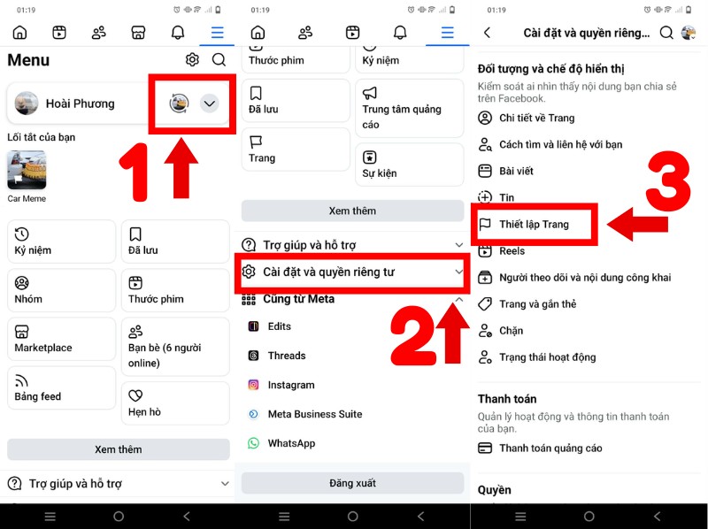 Xóa quản trị viên fanpage trên điện thoại