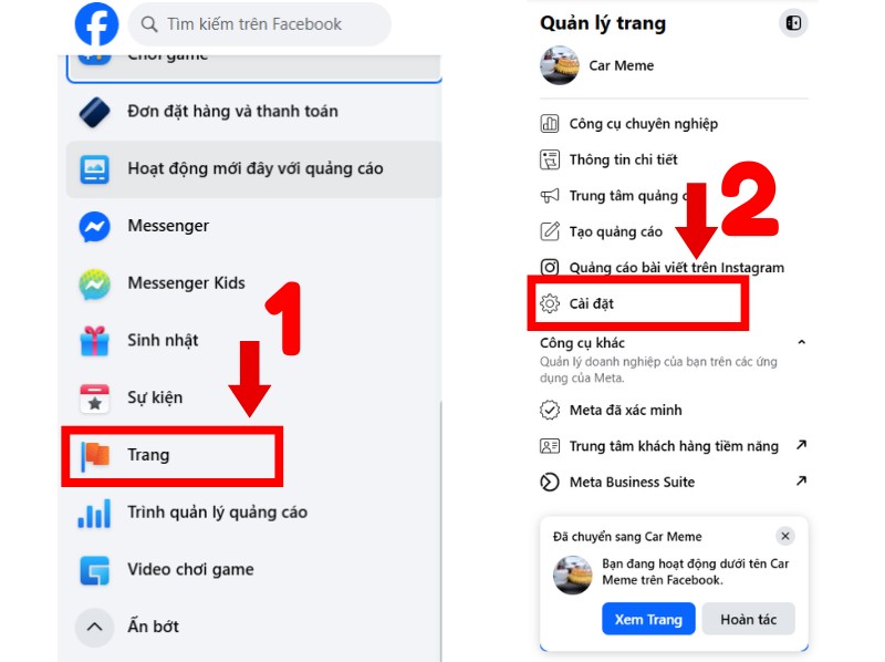 Cách thoát quyền quản trị viên fanpage trên máy tính 2026