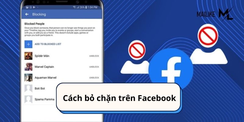 Khi bạn bỏ chặn, người kia có thể nhắn tin lại hoặc xem nội dung công khai của bạn