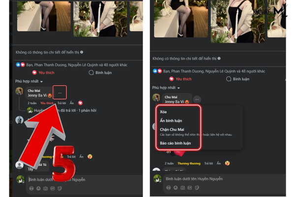 cach ghim binh luan tren facebook 5