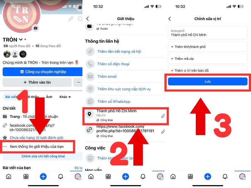 cách tạo địa điểm check in trên fanpage bằng điện thoại