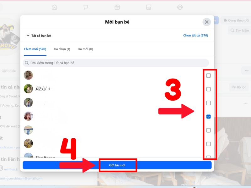 cách thêm người vào fanpage bằng máy tính