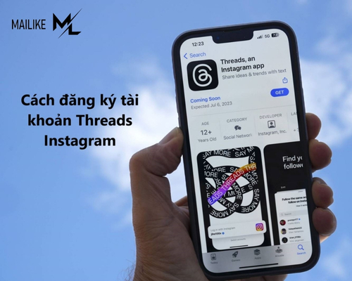Để đăng ký Threads, bạn cần tải ứng dụng "Threads, an Instagram app"