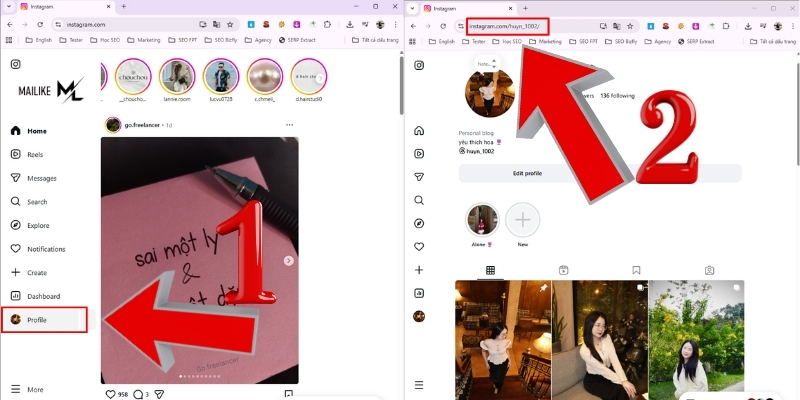 Cách lấy link profile Instagram trên máy tính đơn giản, hiệu quả
