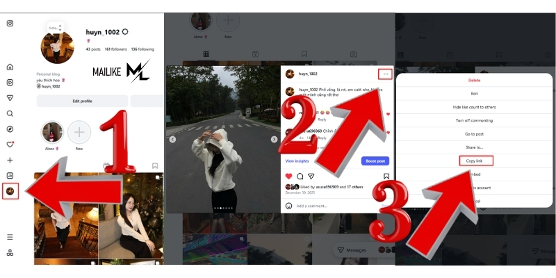 Cách lấy link bài viết instagram dễ dàng theo 3 bước