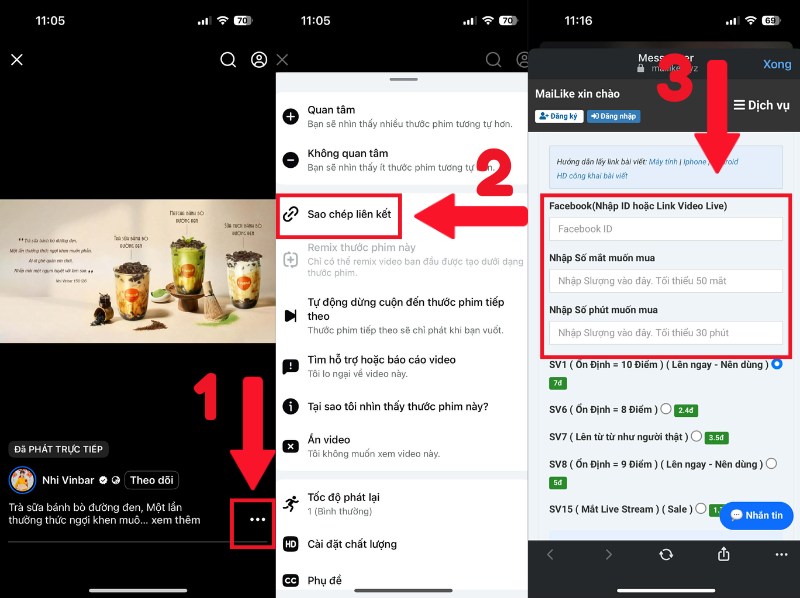 Cách sử dụng dịch vụ tăng view livestream Facebook giá rẻ của Mailike