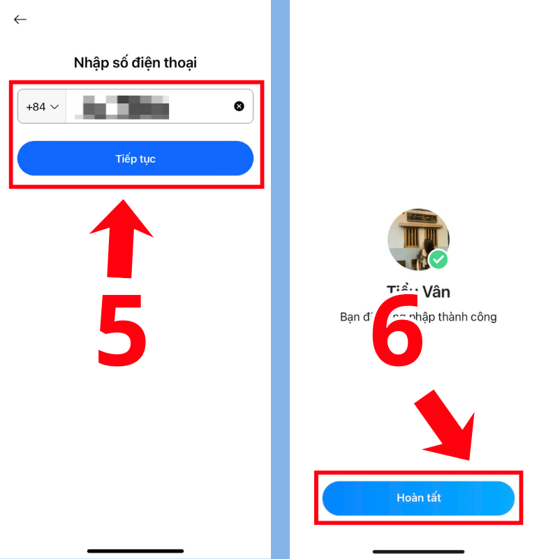 Nhấn Hoàn tất để sử dụng song song 2 tài khoản