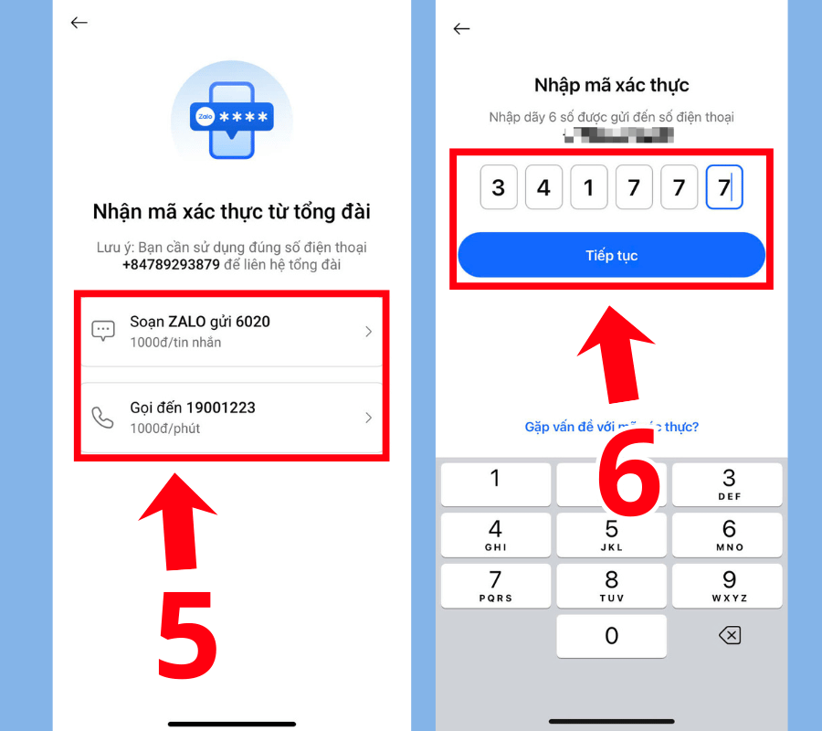 Chọn Phương thức xác thực