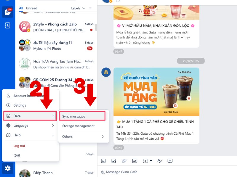 Sao lưu tin nhắn Zalo trên máy tính cực đơn giản