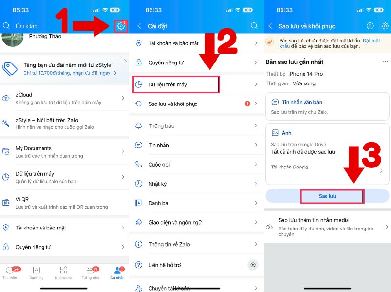 Cách sao lưu tin nhắn Zalo bằng điện thoại 2026