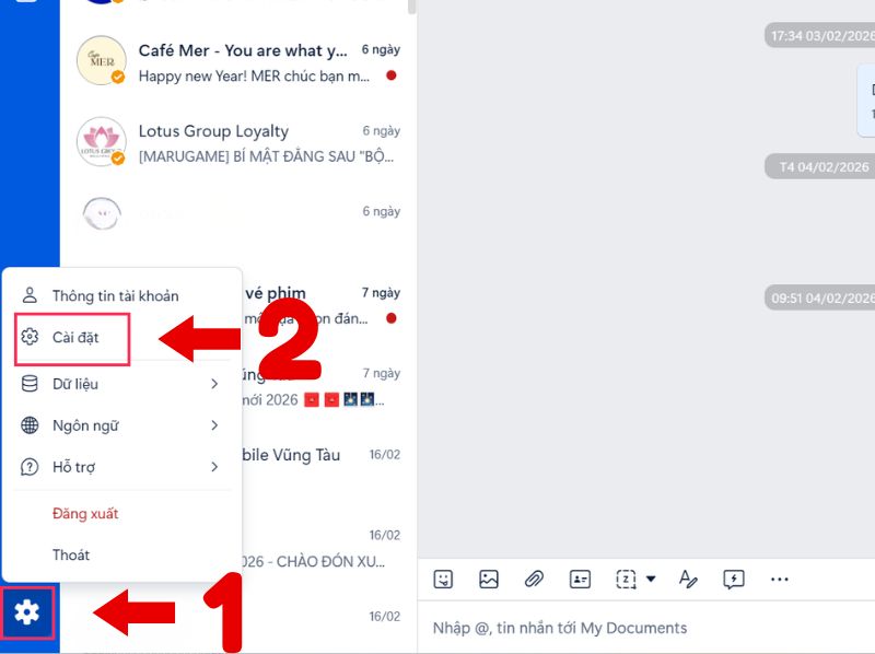 cách khóa tài khoản zalo tạm thời bằng máy tính