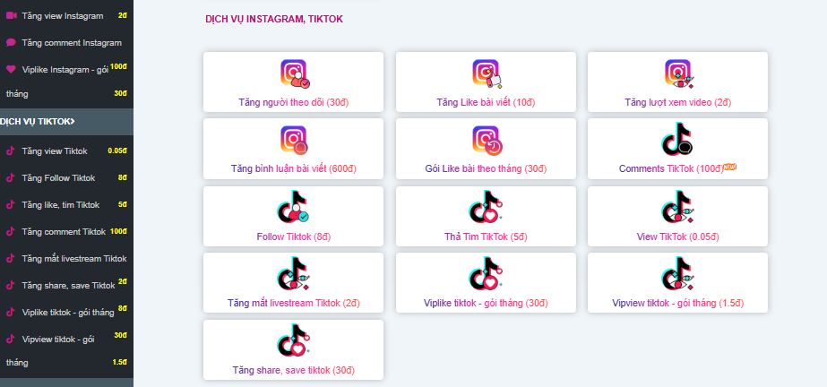 MaiLike.xyz là một hệ thống tăng like, Vip Like, tăng comment, tăng share, follow bài viết, tăng mắt Live