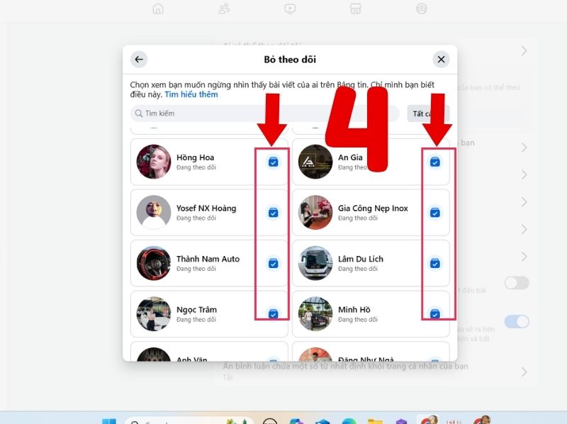 cách xóa người theo dõi trên facebook