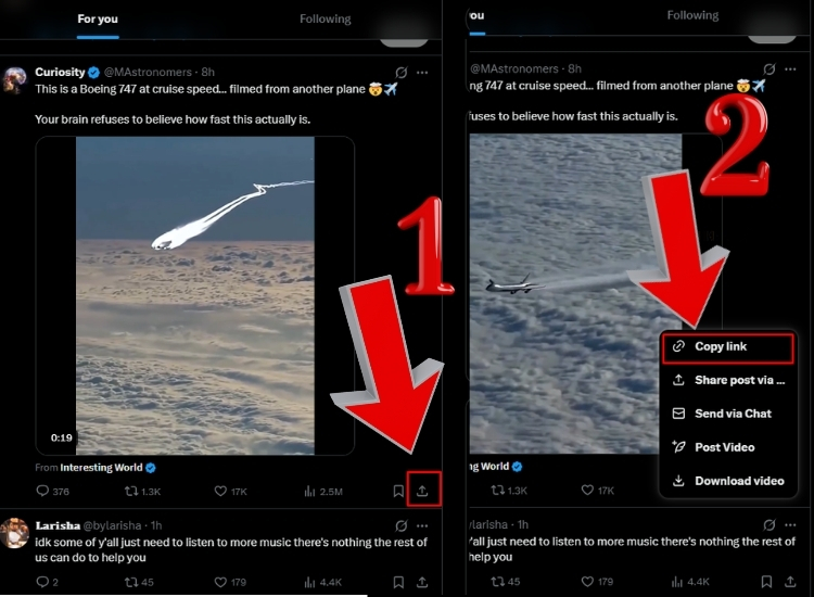 Cách lấy link bài viết Twitter trên máy tính