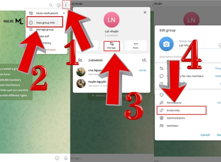 Cách lấy link group Telegram đơn giản qua 4 bước