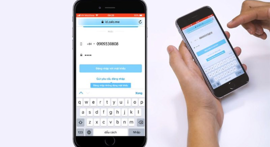Zalo không cho phép đăng nhập cùng lúc một tài khoản trên 2 ứng dụng (app) điện thoại khác nhau