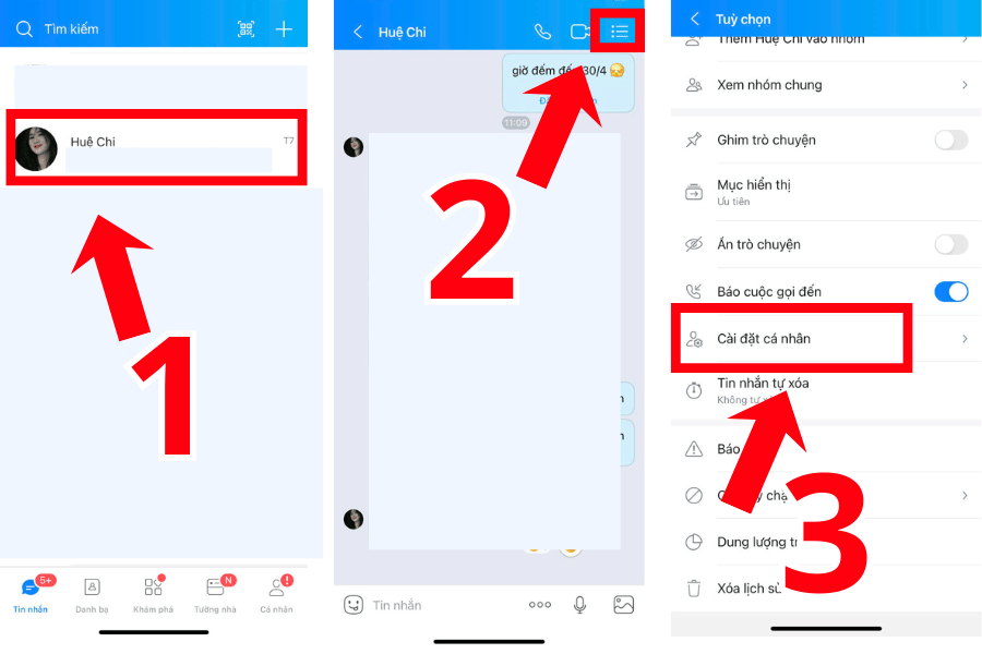 Cách xóa bạn bè trên Zalo bằng điện thoại