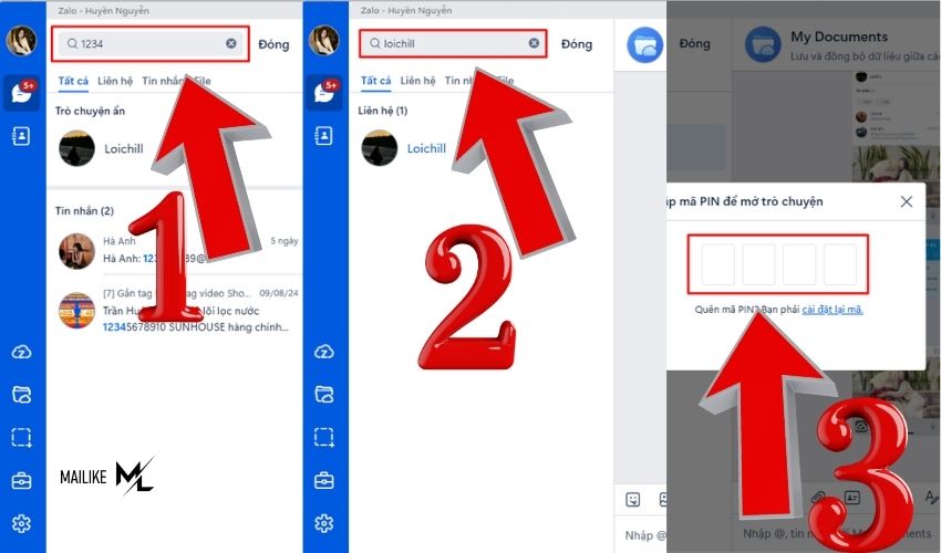 Cách tìm tin nhắn ẩn trên máy tính giống điện thoại