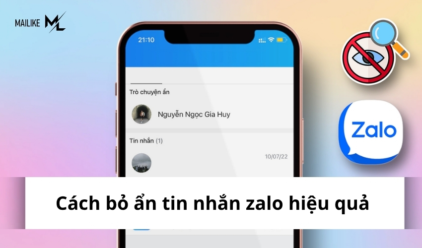 Cách bỏ ẩn tin nhắn Zalo trên điện thoại, máy tính