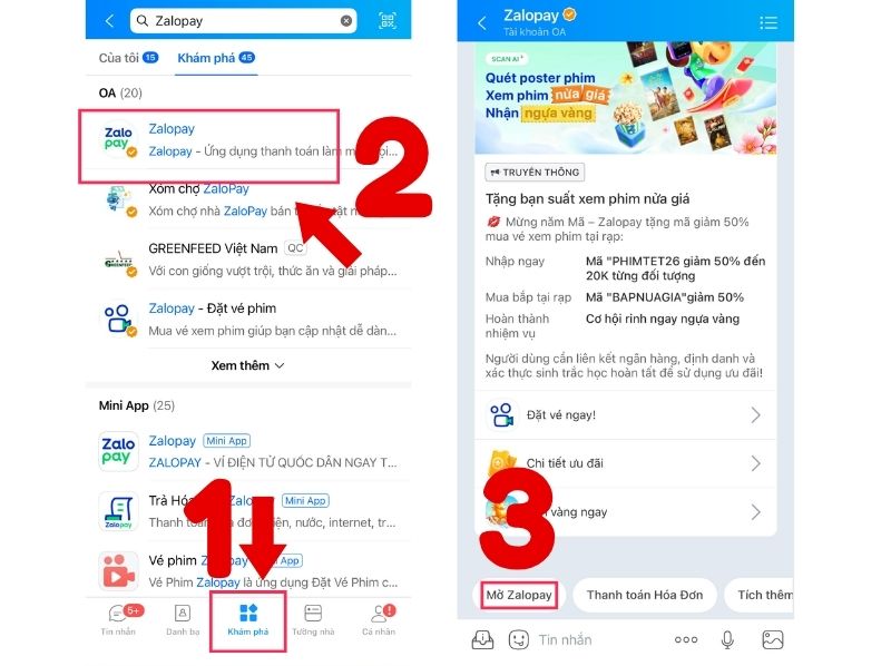 cách nạp tiền vào zalo pay