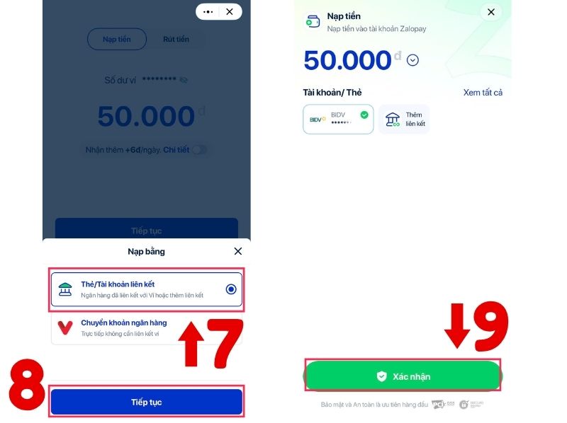 cách nạp tiền vào zalo pay
