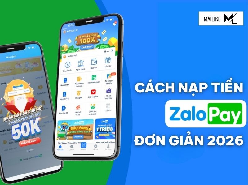 cách nạp tiền vào zalo pay