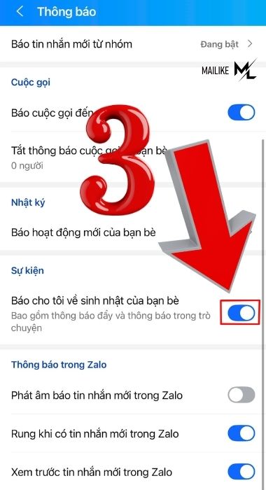Cách tắt thông báo sinh nhật trên zalo về bạn bè đơn giản