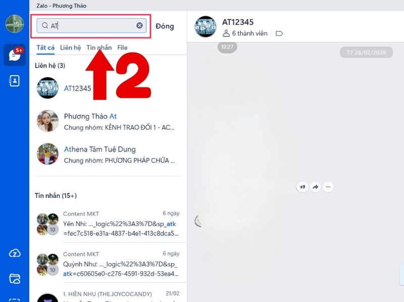 Cách tìm tin nhắn ẩn trên Zalo