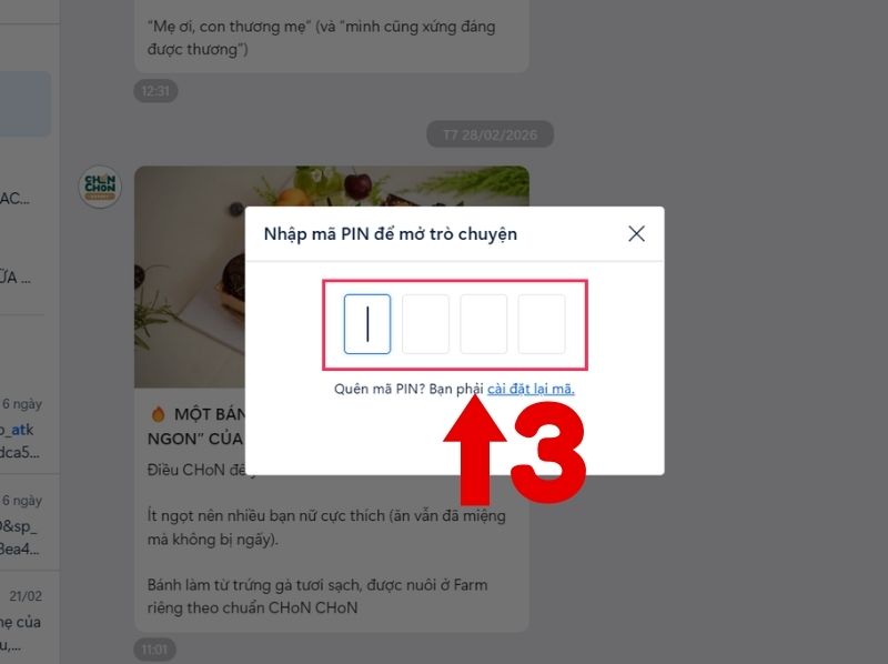Cách tìm tin nhắn ẩn trên Zalo