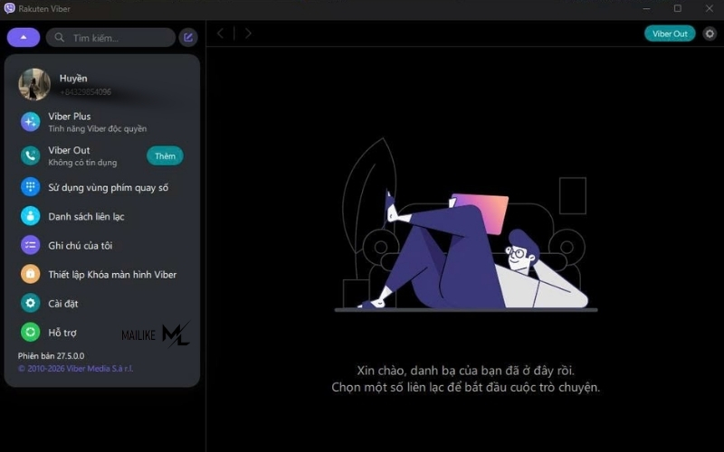 Hoàn tất quá trình đăng nhập Viber trên máy tính dễ dàng