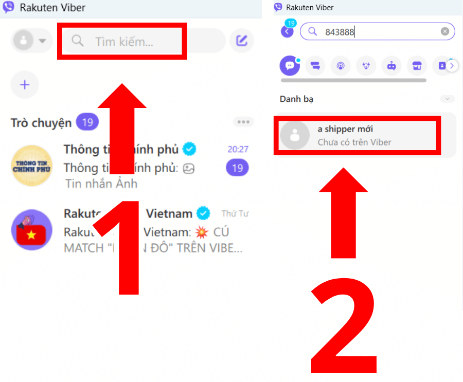 Cách kết bạn trên Viber bằng máy tính