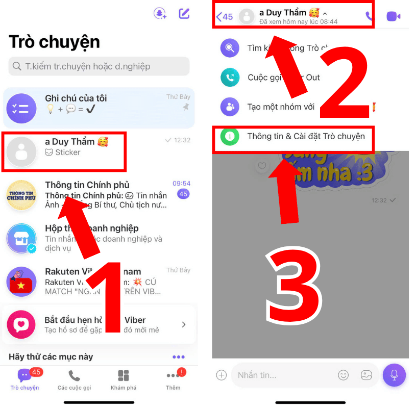 Chọn người muốn hủy kết bạn