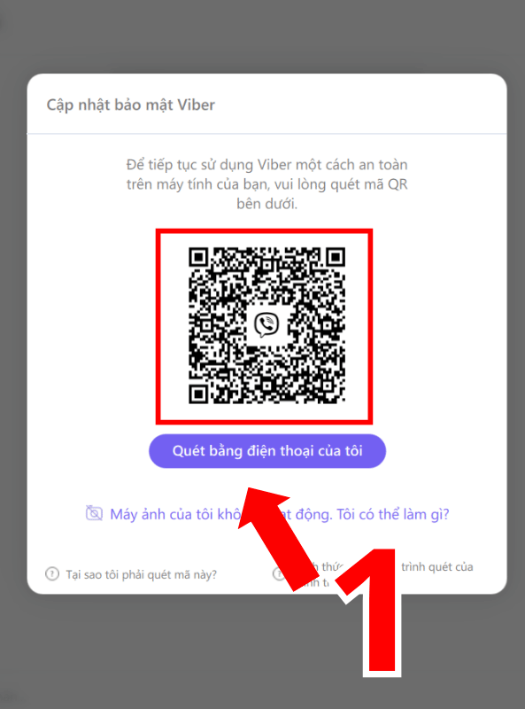 Giao diện Viber trên máy tính