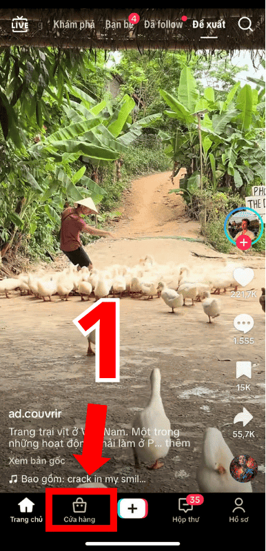 Cách xem đơn hàng trên TikTok qua cửa hàng