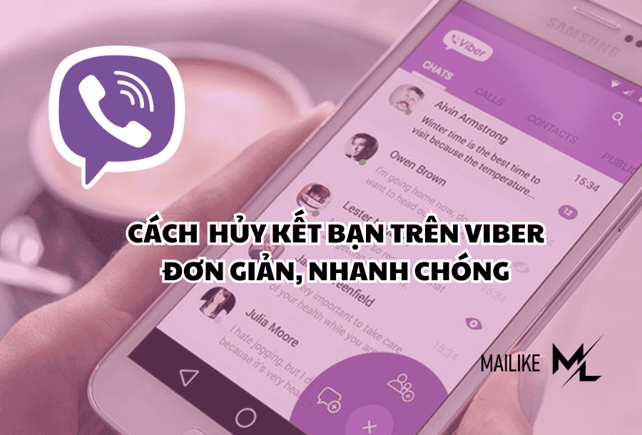 Cách hủy kết bạn trên Viber