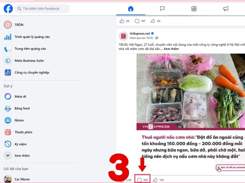 cách bình luận bằng fanpage