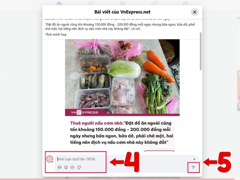 cách bình luận bằng fanpage trên facebook