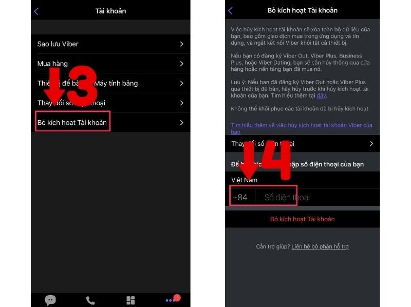 cách đăng xuất viber