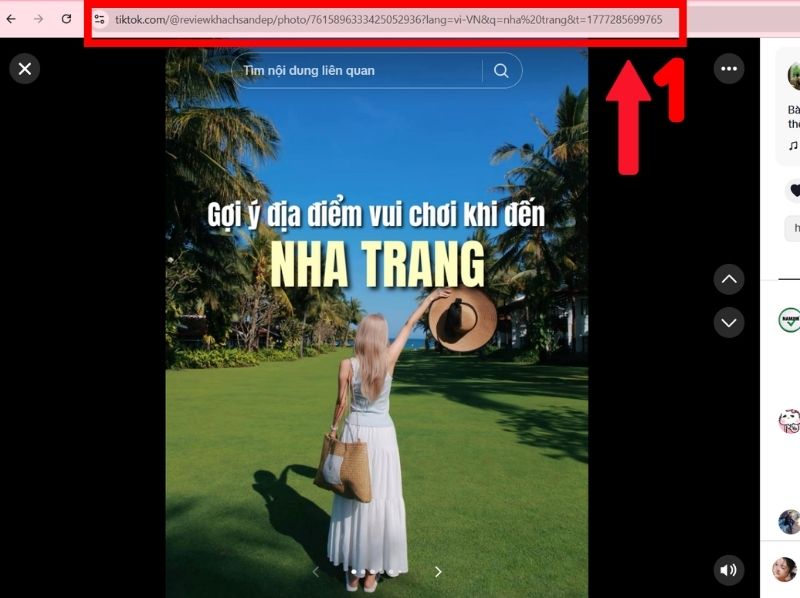 Cách lưu ảnh trên TikTok không dính logo trên máy tính