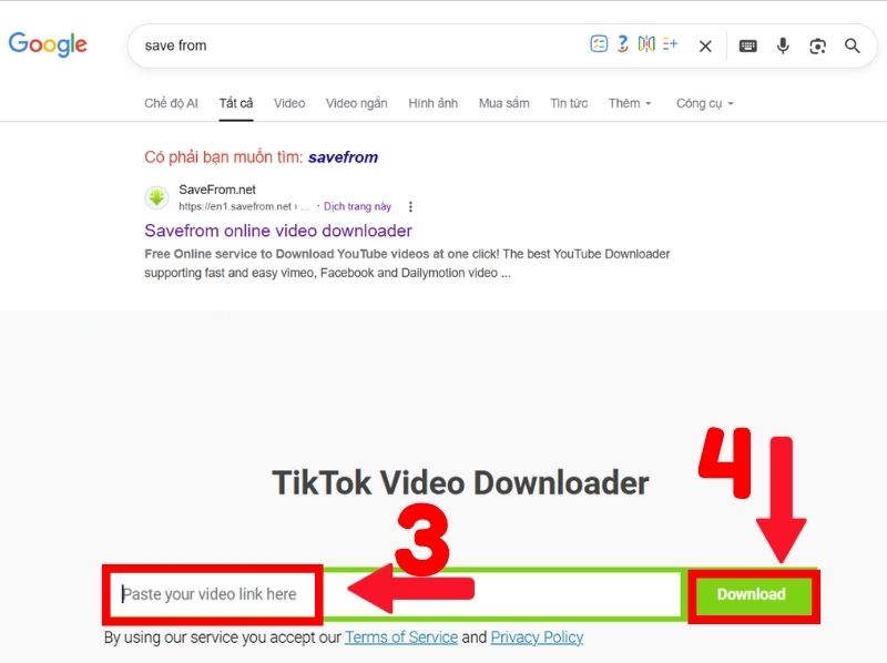 cách lưu video TikTok không có id