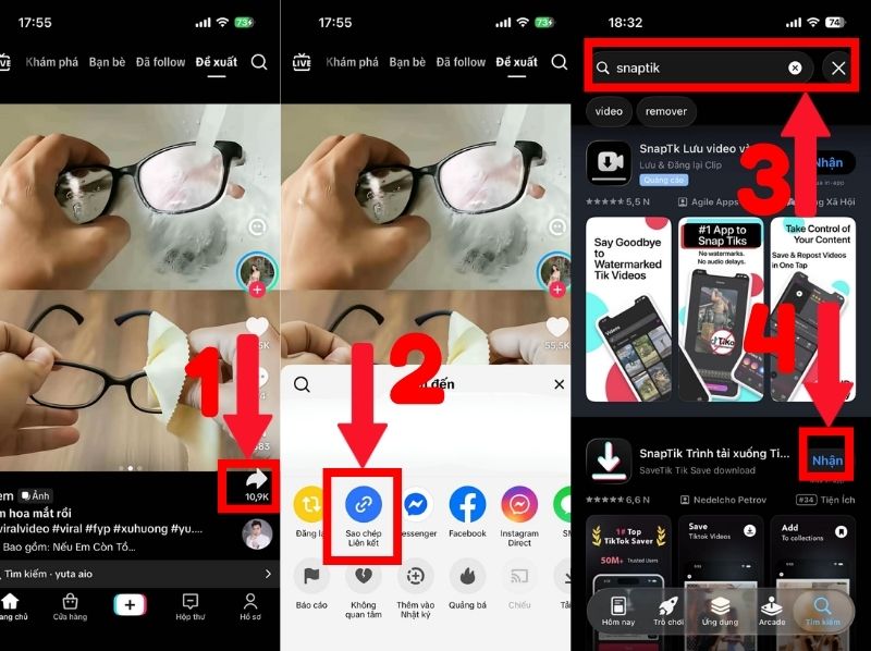 cách lưu ảnh trên TikTok không dính logo