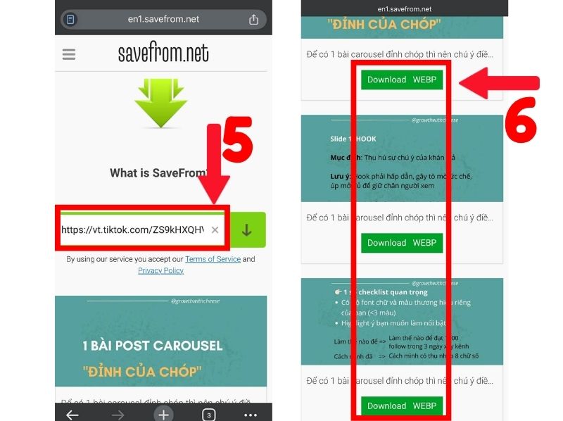 cách lưu ảnh trên TikTok không dính logo